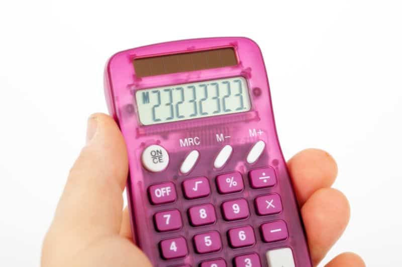 Solar-powered calculator