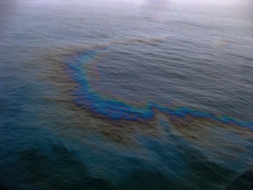 oil spill in sea