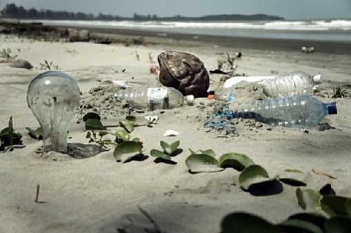 pollution on beach