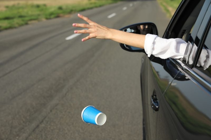 People on the move are more likely to litter