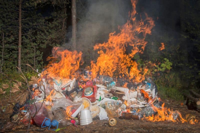 landfill burns