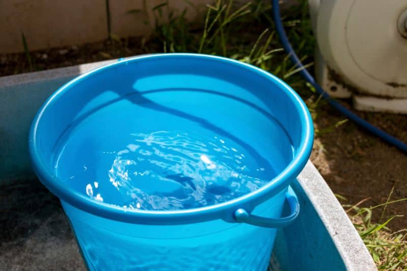 Bucket and water reuse