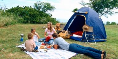 family-on-camping