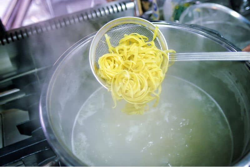 Pasta water reuse