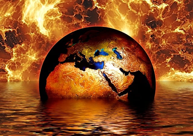 earth-globe-water-fire-flame