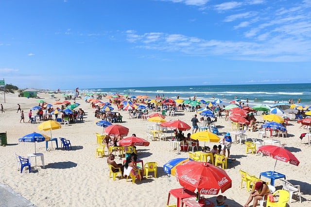 beach summer umbrella colors